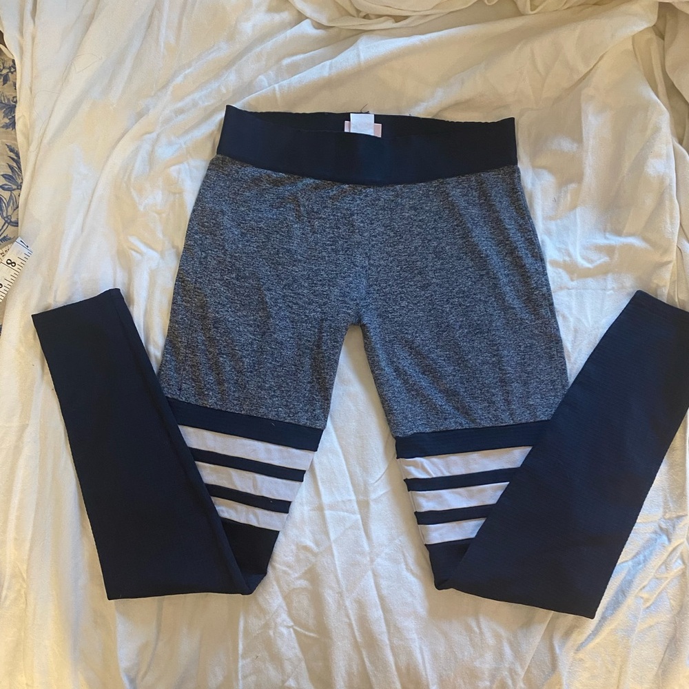 Bombshell Sportswear Original Thigh High Leggings, Navy Size S